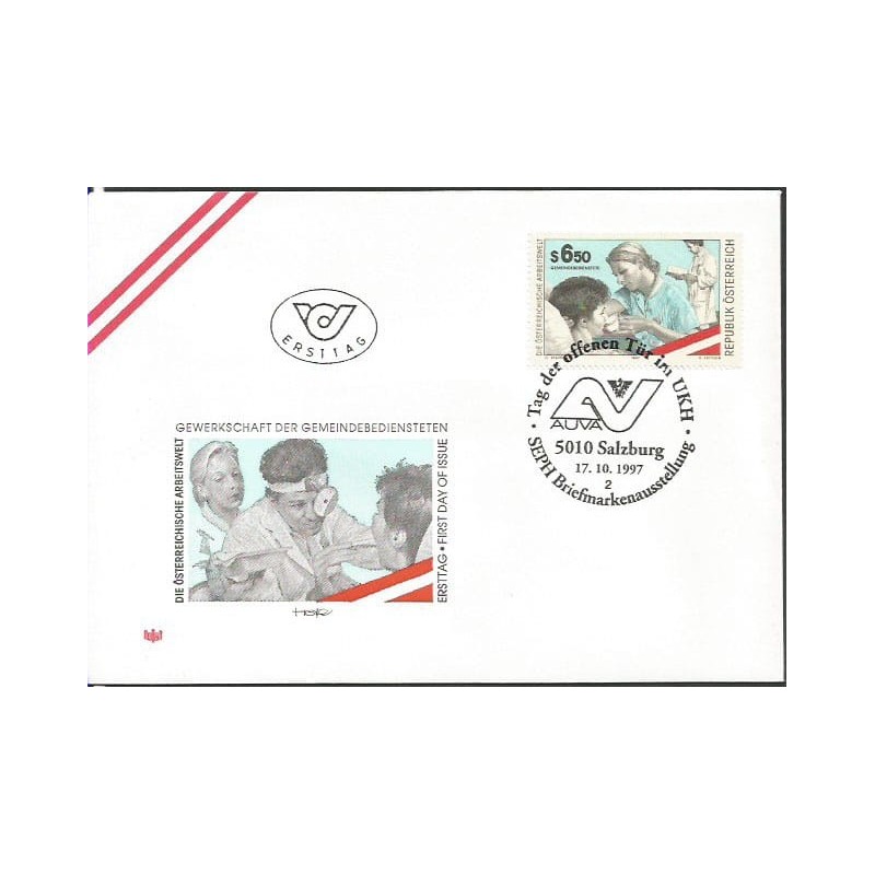 Austria 1997, Medycyna, lekarze. FDC