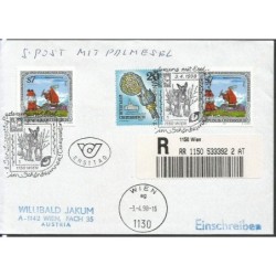 Austria 1998, Osioł, poczta ośla, osiołek, Wielkanoc. Wiedeń, polecony