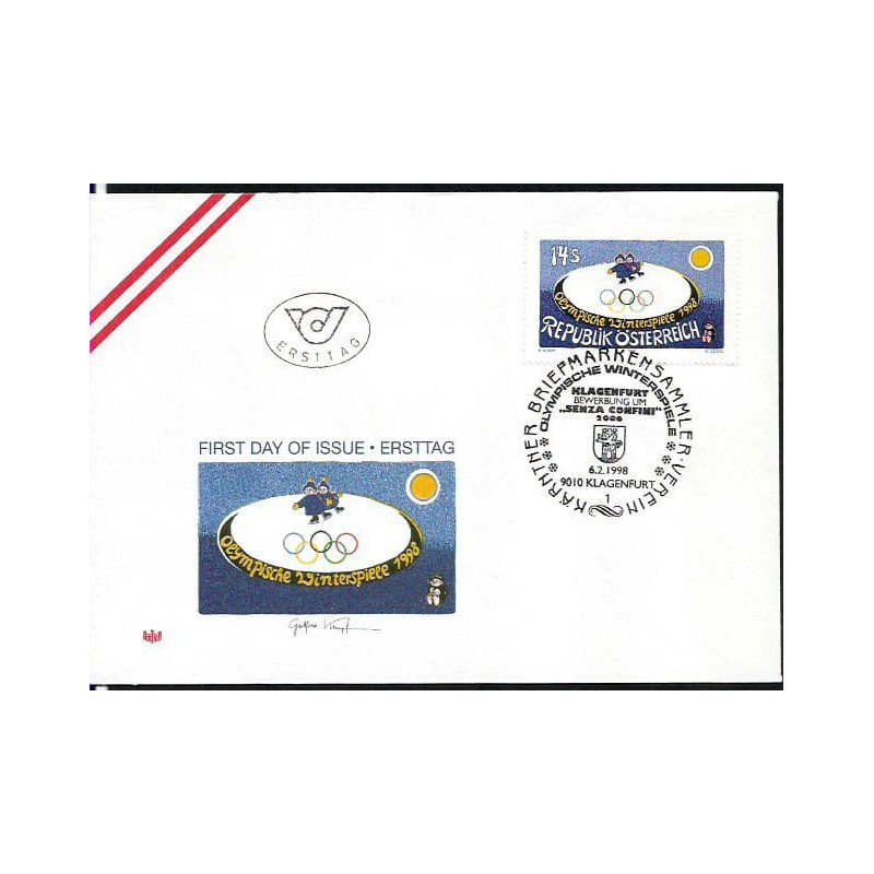 Austria 1998, Zimowa Olimpiada Nagano. FDC