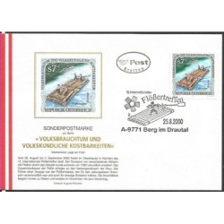 Austria 2000, Spływ, flisacy. FDC