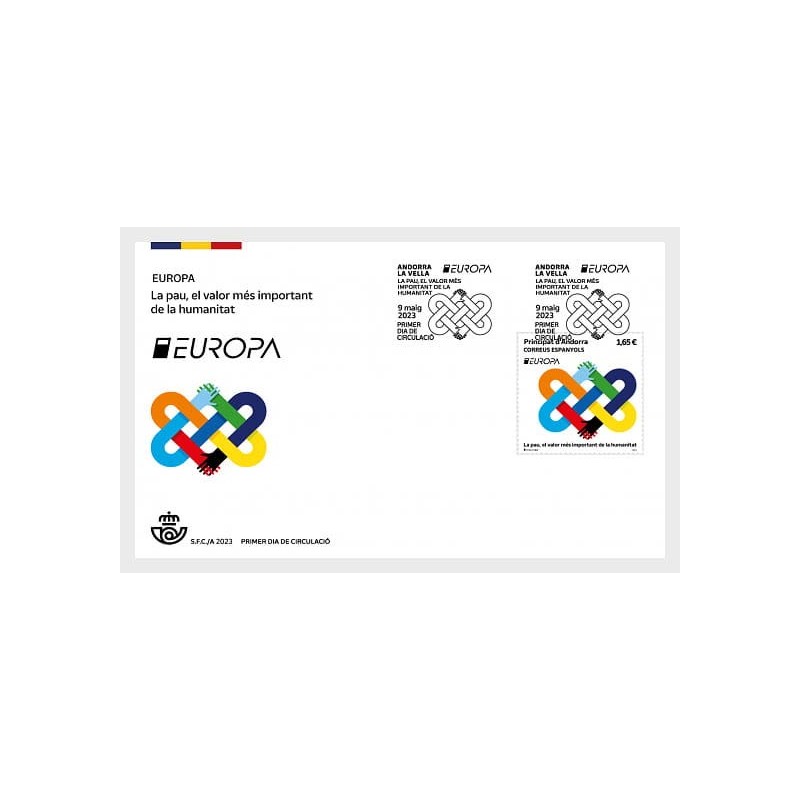 Andora Hisz. 2023, EUROPA CEPT: pokój. FDC