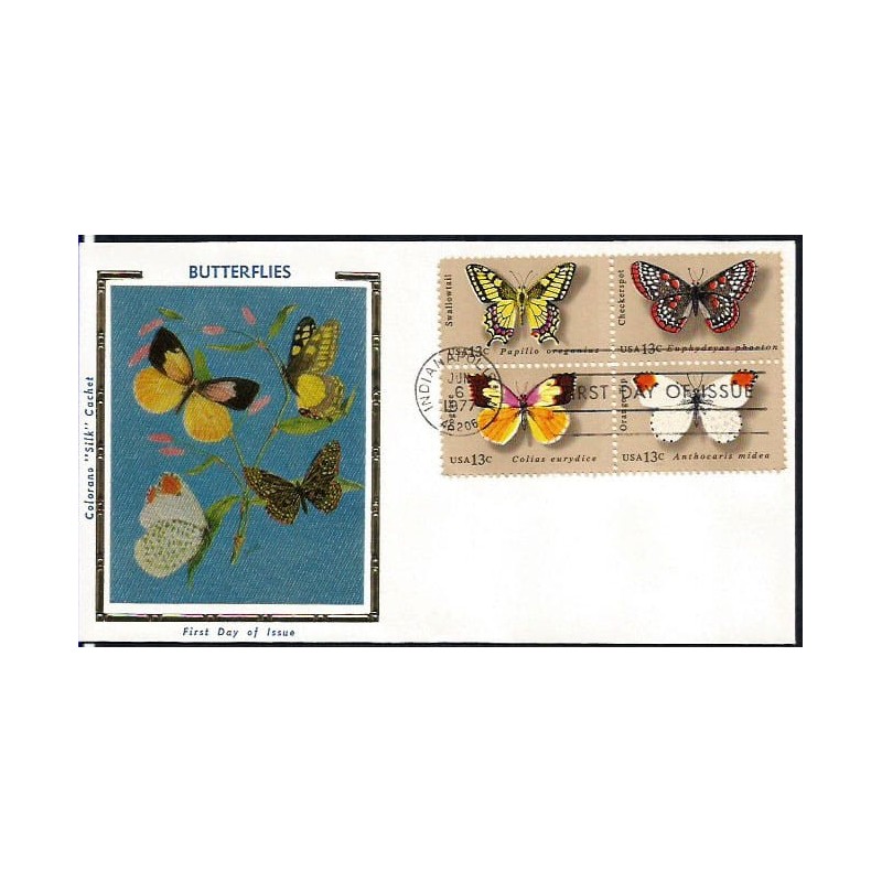 USA 1977, Owady: motyle. FDC
