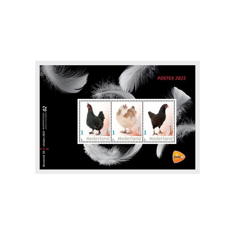 Holandia 2023, Ptaki, kury, drób. Blok **