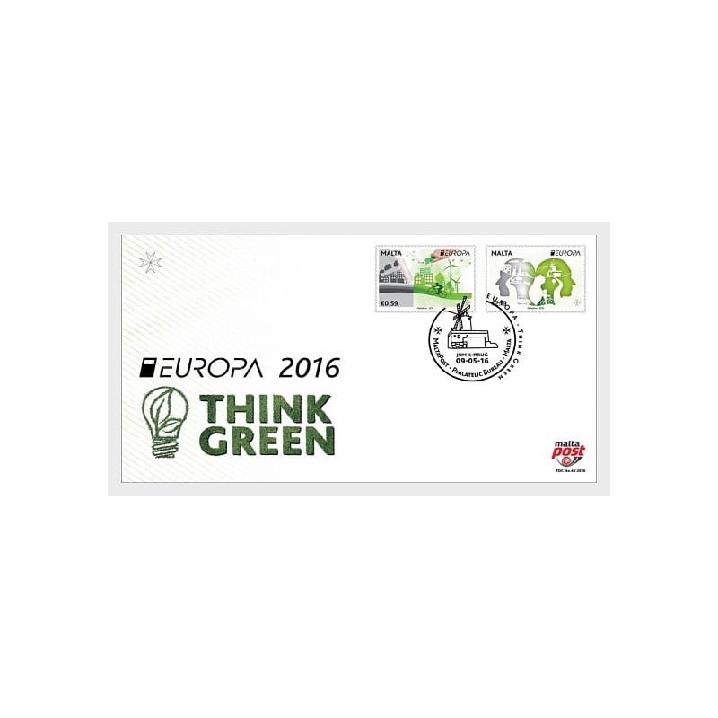 Malta 2016, EUROPA CEPT: Myśl zielono. FDC