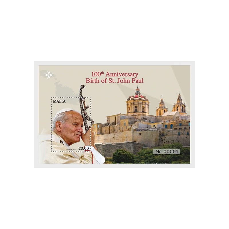 Malta 2020, Papież Jan Paweł II **