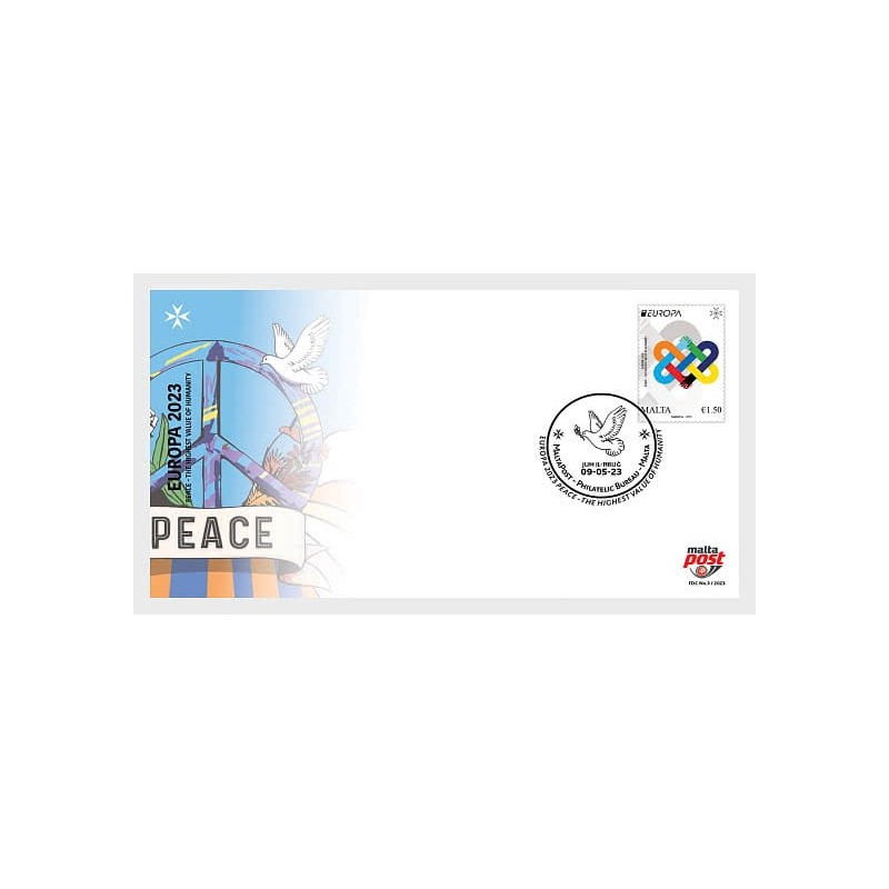 Malta 2023, EUROPA CEPT: pokój. FDC