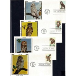 USA 1978, Ptaki: sowy. 4 FDC