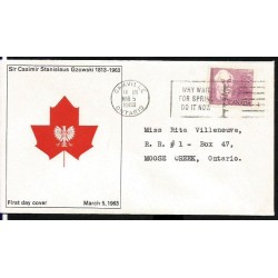 Kanada 1963, Kazimierz Gzowski, mosty, kolej. FDC