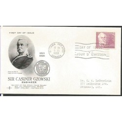 Kanada 1963, Kazimierz Gzowski, mosty, kolej. FDC