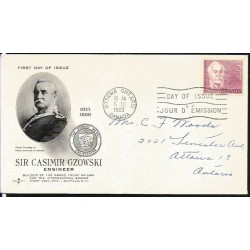 Kanada 1963, Kazimierz Gzowski, mosty, kolej. FDC