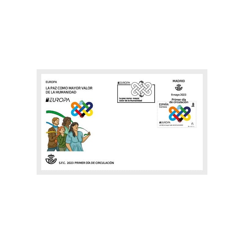 Hiszpania 2023, EUROPA CEPT: pokój. FDC