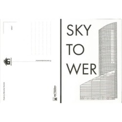 Wrocław, wieżowiec Sky Tower, architektura. Widokówka - plakat