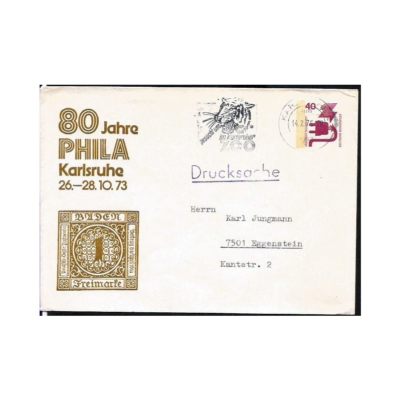 Niemcy 1975, ZOO, tygrys. Karlsruhe