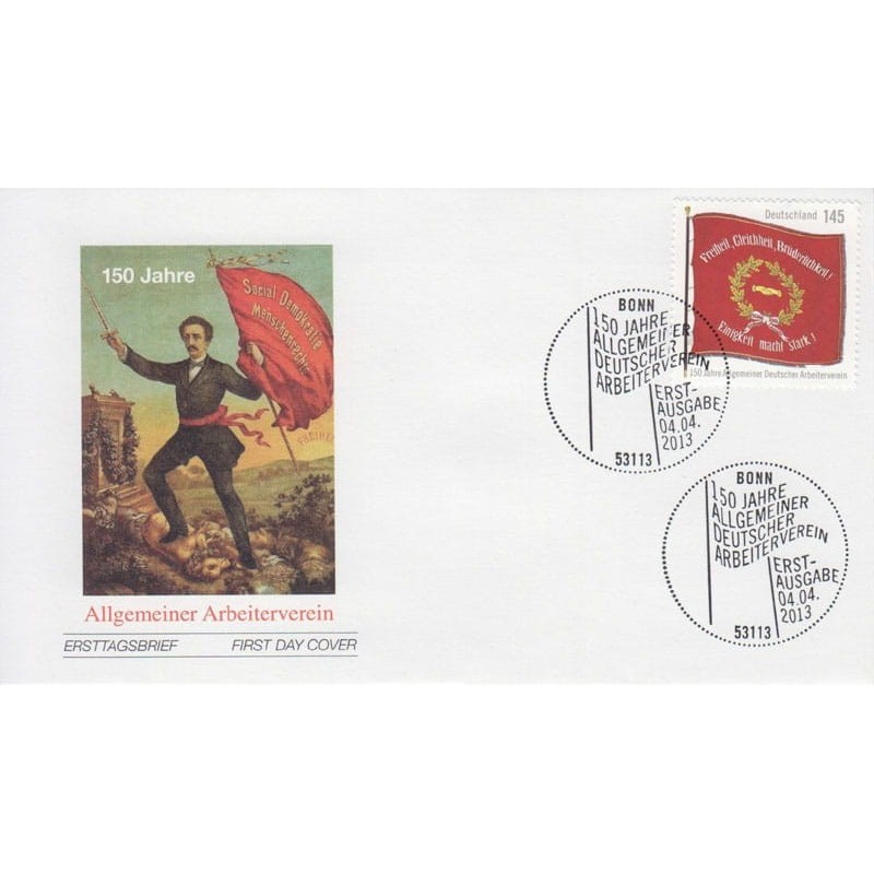 Niemcy 2013, F. Lassalle, socjalizm, Wrocław. FDC