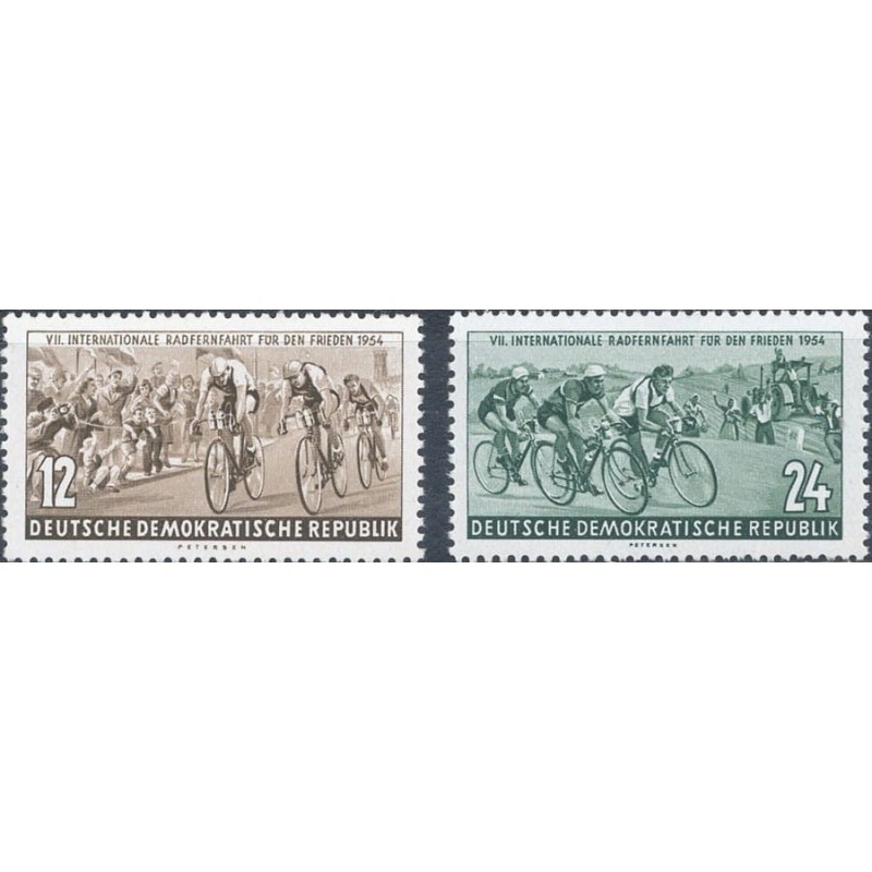 Niemcy NRD 1954, Wyścig Pokoju, Warszawa, kolarstwo **