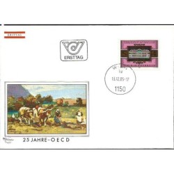 Austria 1985, 25. rocznica Konwencji OECD. FDC