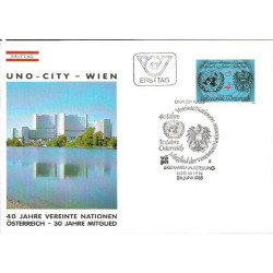 Austria 1985, 40. rocznica powstania ONZ. FDC
