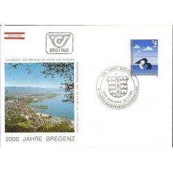 Austria 1985, Bregencja, 2000-lecie miasta. FDC