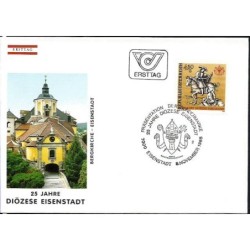 Austria 1985, Diecezja Eisenstadt, 25-lecie. FDC