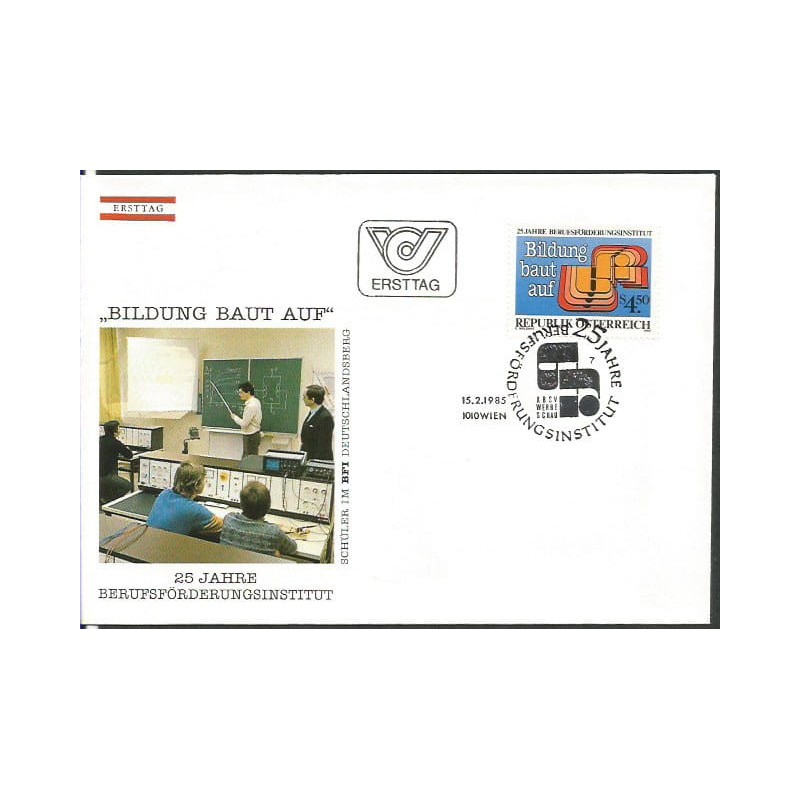 Austria 1985, Edukacja, 25-lecie Instytutu Promocji Kształcenia Zawodowego. FDC