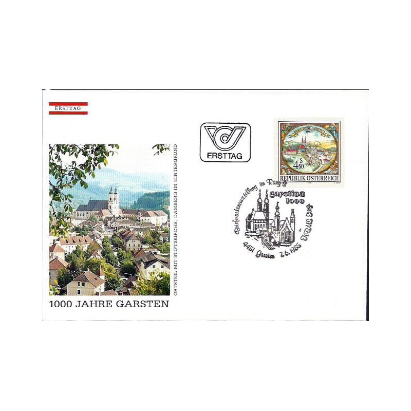 Austria 1985, Garsten, 1000-lecie miasta. FDC