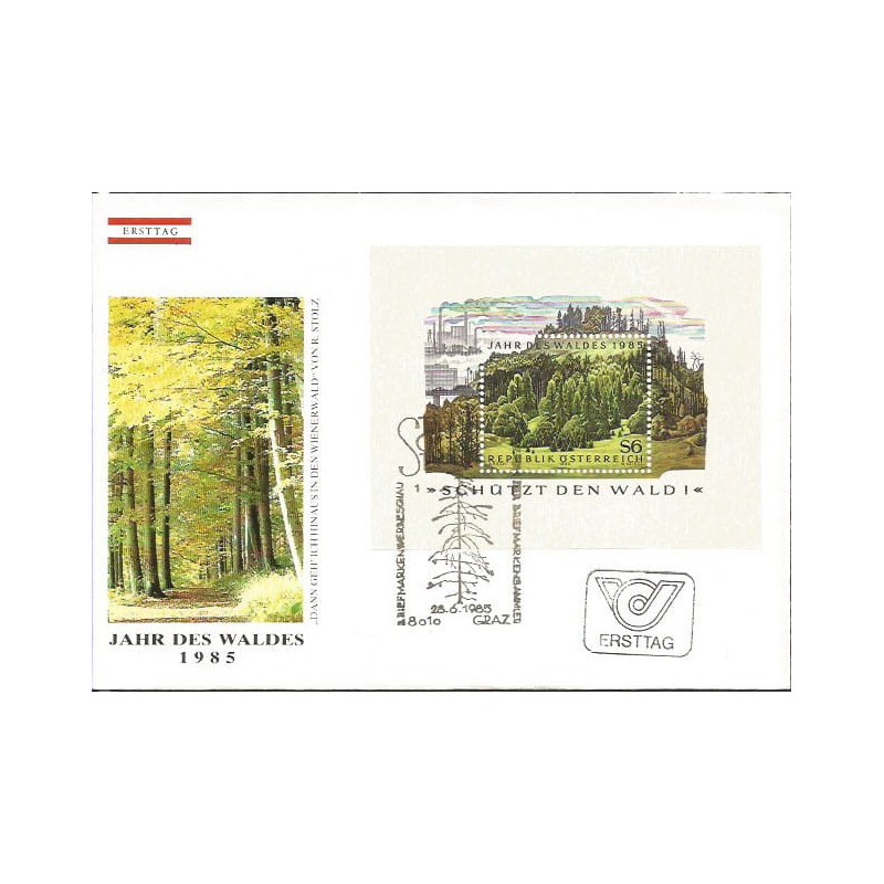 Austria 1985, Las, Rok Lasu. FDC