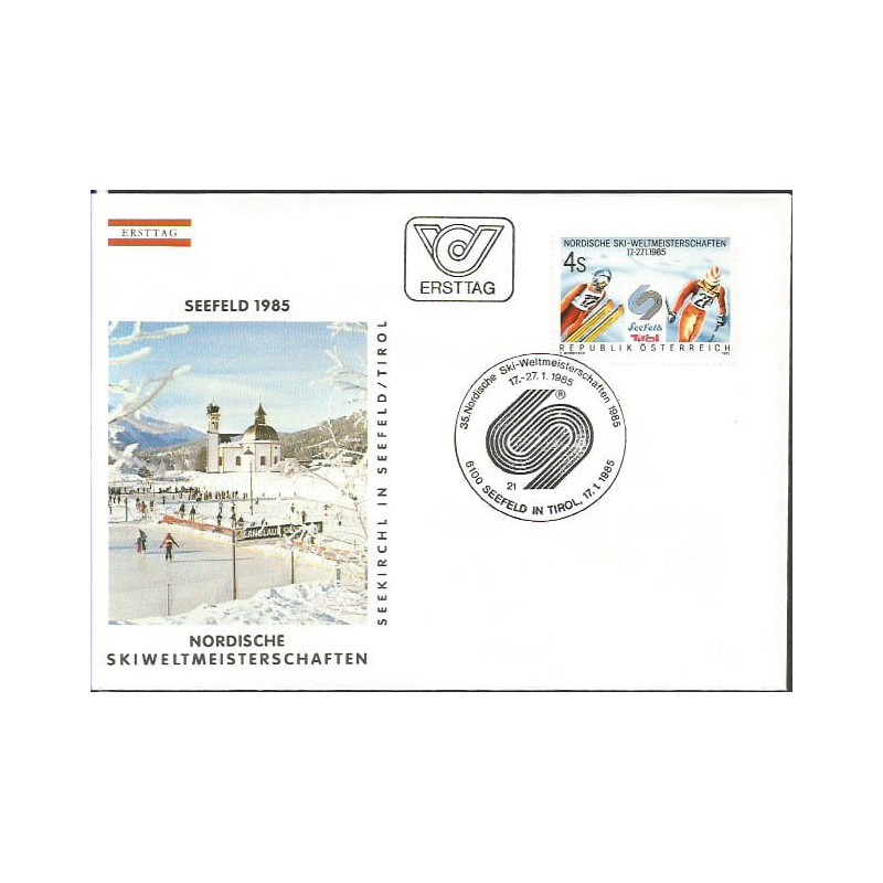 Austria 1985, Narciarstwo, Mistrzostwa Świata w narciarstwie klasycznym. FDC