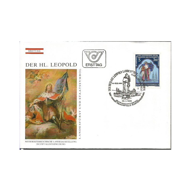 Austria 1985, Święty Leopold. FDC