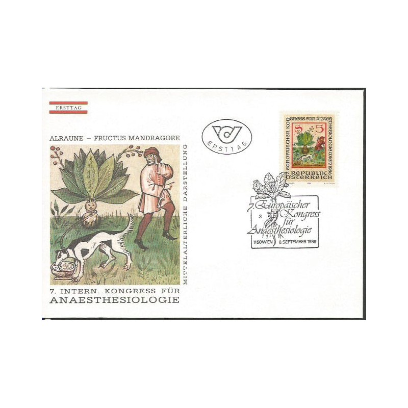 Austria 1986, Medycyna, Europejska Konwencja Anestezjologiczna. FDC