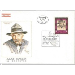 Austria 1986, Medycyna, polityka, Julius Tandler. FDC