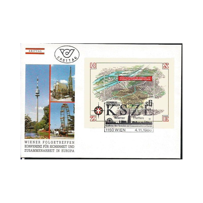 Austria 1986, OBWE, Europejska Konferencja Bezpieczeństwa i Współpracy. FDC
