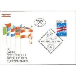 Austria 1986, Rada Europy. FDC