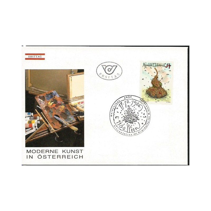 Austria 1986, Sztuka nowoczesna w Austrii. FDC