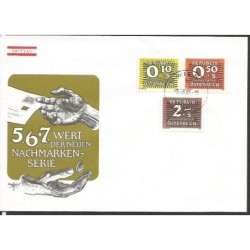Austria 1986, Znaczki dopłaty pocztowej, dopłata. FDC