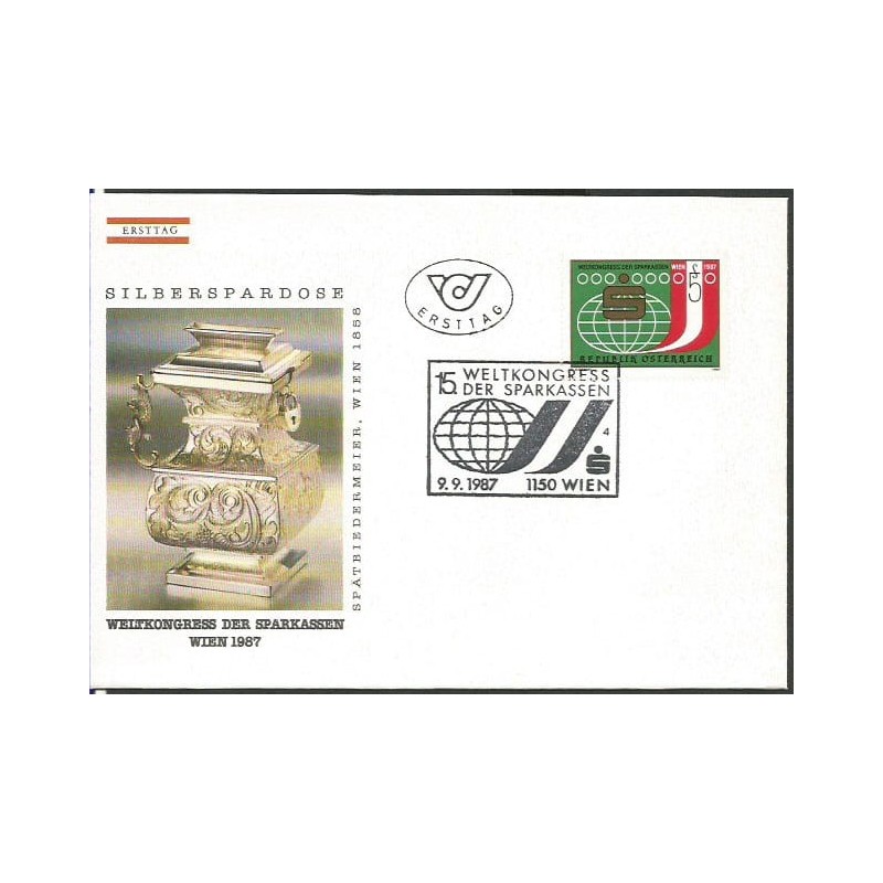 Austria 1987, Bankowość, Światowa Konwencja Kas Oszczędnościowych. FDC