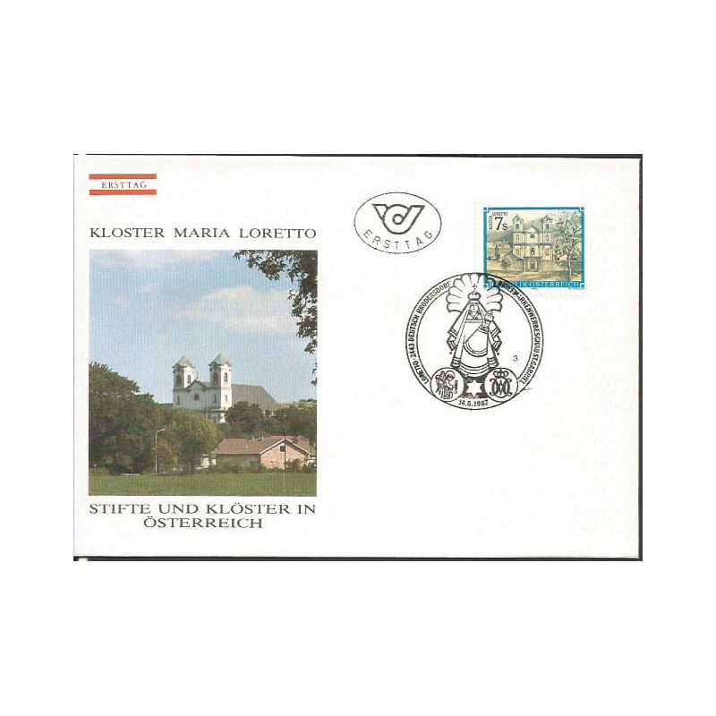 Austria 1987, Klasztory Austrii, Loretto. FDC