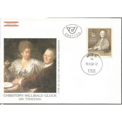 Austria 1987, Muzyka, Christoph Gluck, 200. rocznica śmierci. FDC