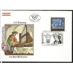 Austria 1987, Muzyka, Paul Hofhaymer, 450. rocznica śmierci. FDC
