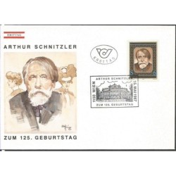 Austria 1987, Teatr, 125. rocznica urodzin Arthura Schnitzlera. FDC