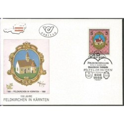 Austria 1988, 1100-lecie miasta Feldkirchen, herb. FDC