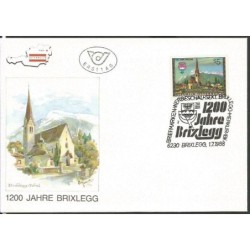Austria 1988, 1200-lecie miasta Brixlegg, herb. FDC