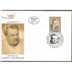Austria 1988, Leopold Schönbauer, medycyna, polityka. FDC