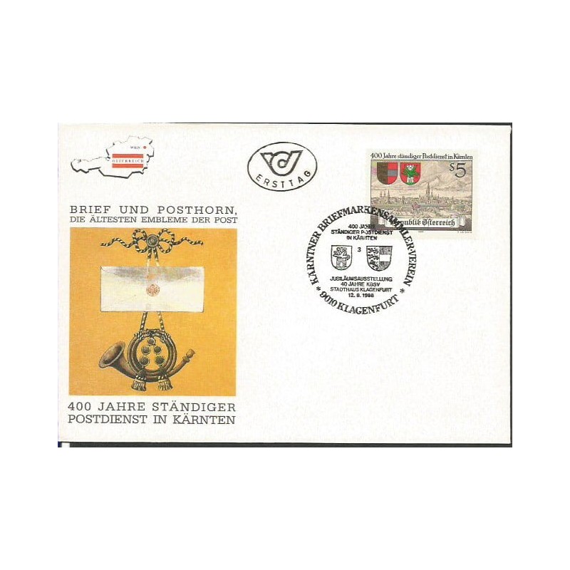 Austria 1988, Poczta w Karyntii. FDC