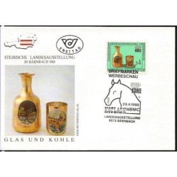 Austria 1988, Szkło, Styryjska Wystawa Narodowa w Bärnbach. FDC