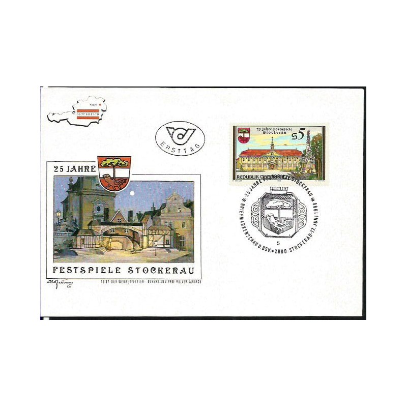 Austria 1988, Teatr, 25-lecie Festiwalu w Stockerau. FDC