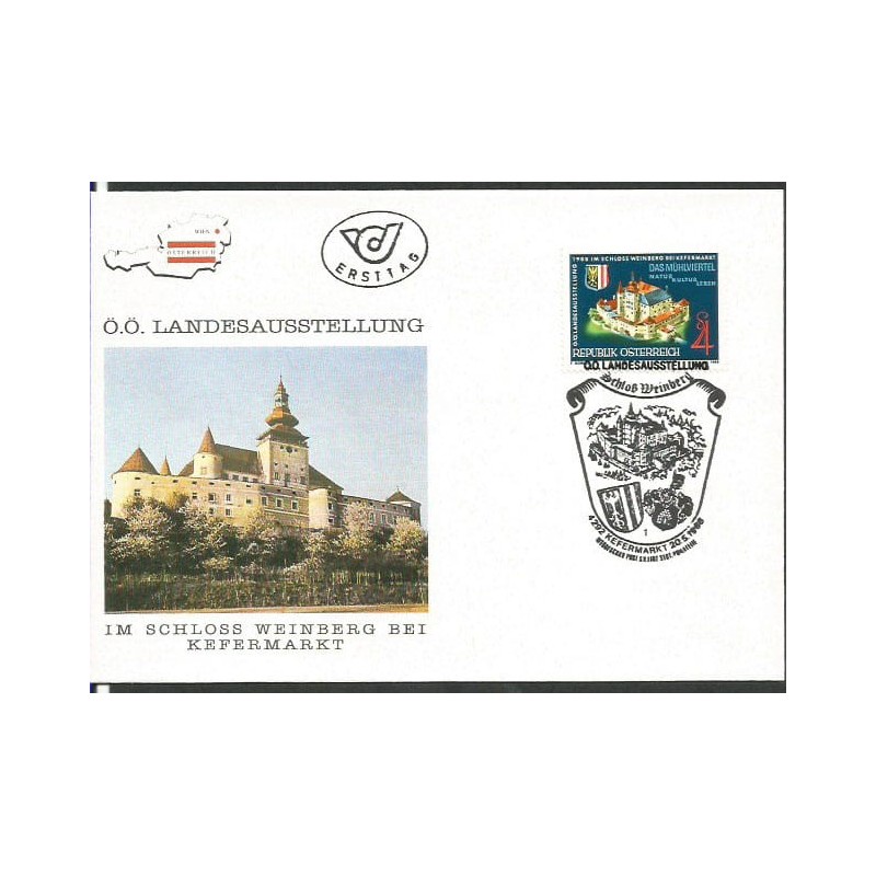Austria 1988, Zamek Weinberg. FDC