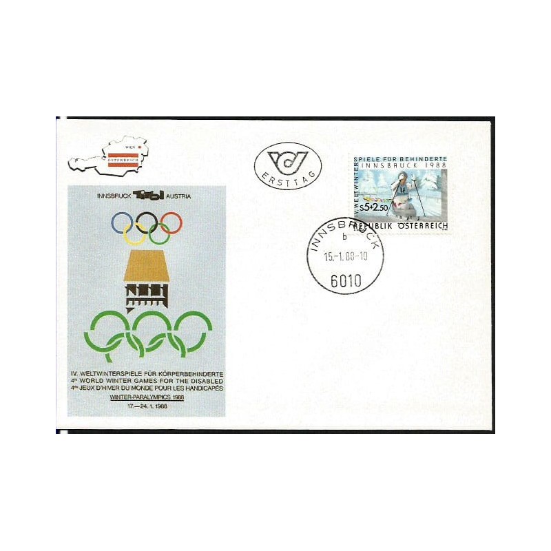 Austria 1988, Zimowe Igrzyska Specjalne – Innsbruck. FDC