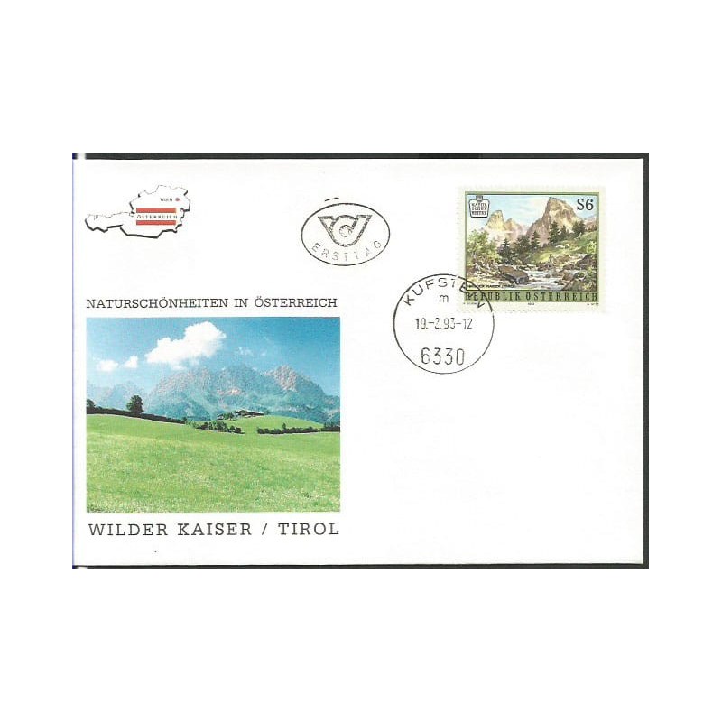Austria 1993, Góry, piękno Austrii. FDC