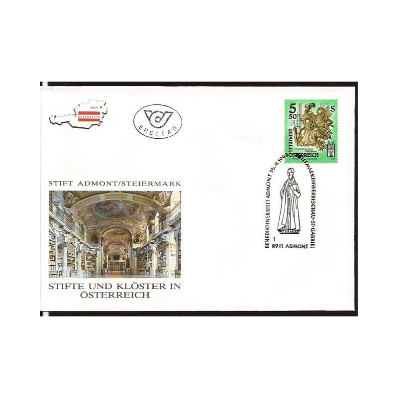 Austria 1993, Klasztor Admont. FDC