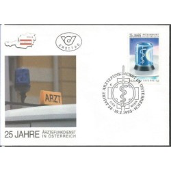 Austria 1993, Medycyna, 25. rocznica austriackiej infolinii medycznej. FDC